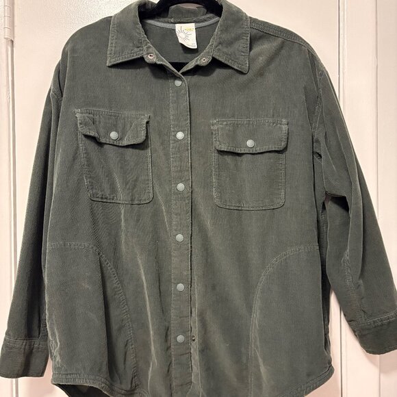 Aerie Oversized Corduroy Button Down - Picture 1 of 2